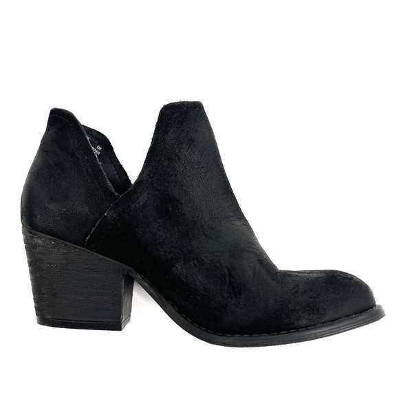 Steve Madden Women’s Black Distressed Leather Ankle Booties Size 6 - Picture 6 of 11